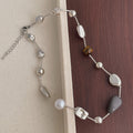 Stone Beaded Chain Necklace - DippedShop Wholesale - #7187