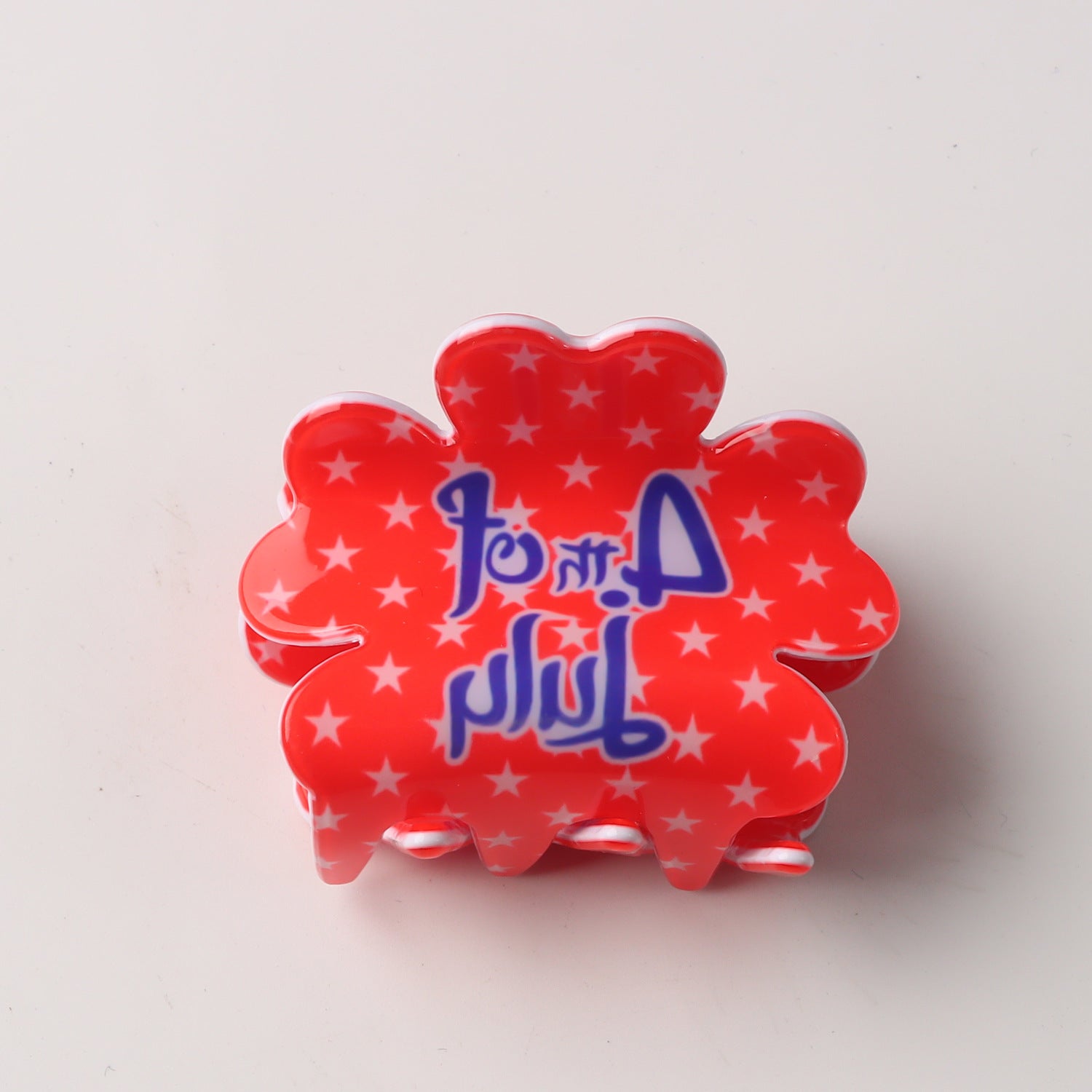 USA Flag Footprint Shape Nonslip Hair Clips 8AS6HCP66T