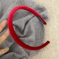 Classic Solid Color Velvet Slim Headband 6W6HBD293