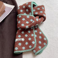 Retro Polka Dots Color Contrast Warm Scarf 6W6NSC65