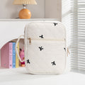 Sweet Bowknot Print Quilt Shell Cosmetic Bag 6S5CO100