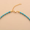 Minimalist Color Block Bead Choker Necklace 6W6JNC1019
