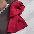 Solid Color Wool Blend Warm Knit Scarf 6W6NSC69
