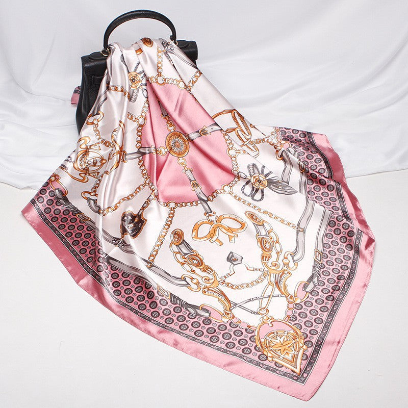 Vintage Leopard Print Soft Square Stain Head Scarf MK2BLW6W6NSI41