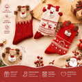 3D Animal Ear Cute Christmas Red Socks 6W8FSO897