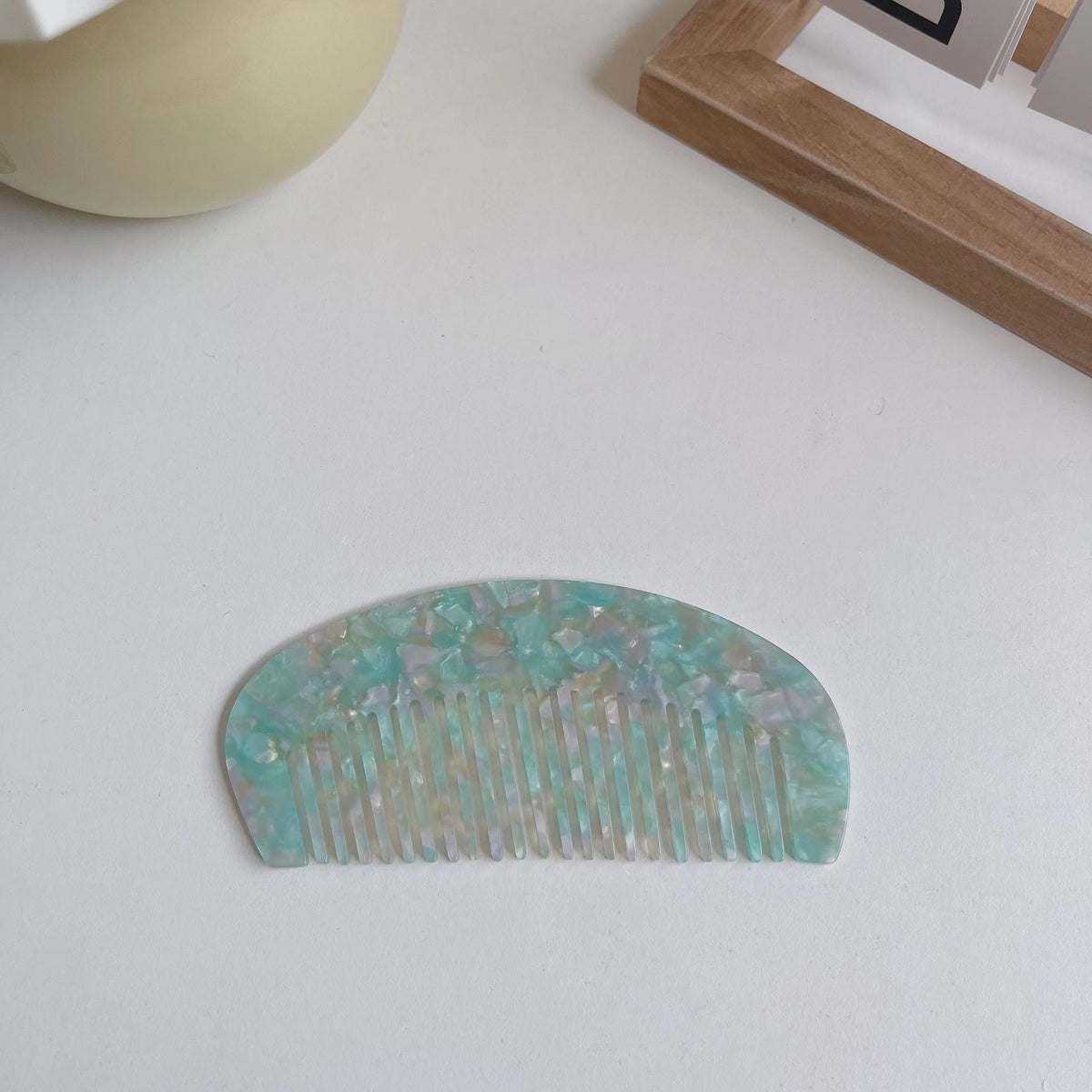 Checkered Half-Moon Combs - DippedShop Wholesale - #8051