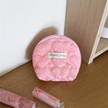 Colorful Polka Dots Quilted Shell Makeup Bag MK2BW6S10BOB123
