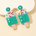 Bead Popsicle Stud Earrings - DippedShop Wholesale - #6179