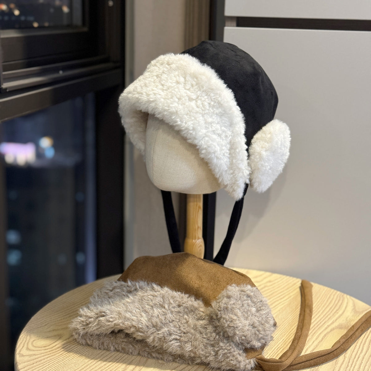 Suede Earflap Pilot Cap - DippedShop Wholesale - #3683
