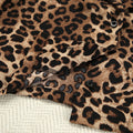 Leopard Print Lapel Sleepwear Set - DippedShop Wholesale - #4947