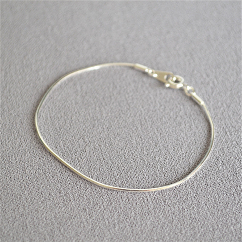 Minimalist Gold Plated Snake Chain Bracelet 6W6JBR472