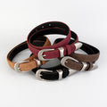 Minimalist Solid Color Suede Wide Belt 6W6JBT214