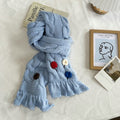 Rainbow Cable Knit Scarf - DippedShop Wholesale - #8963