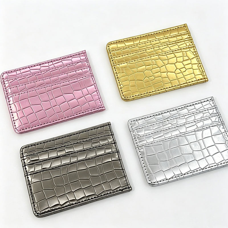 Crocodile Embossed Card Holder - DippedShop Wholesale - #1283