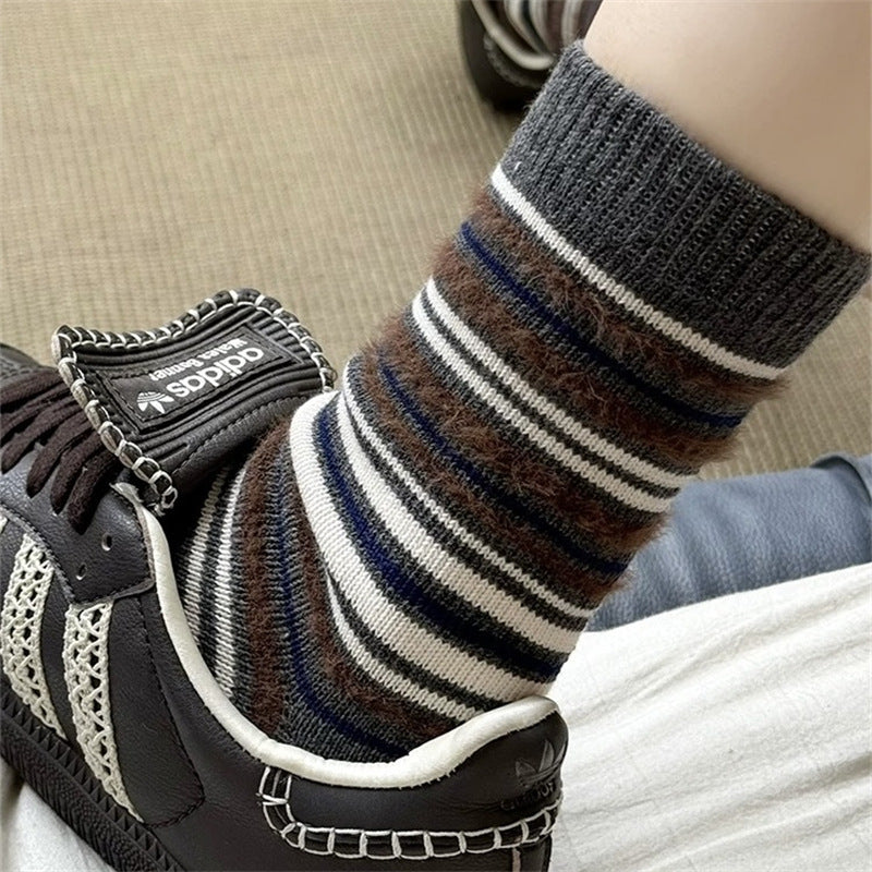 Striped Scrunch Socks - DippedShop Wholesale - #8339
