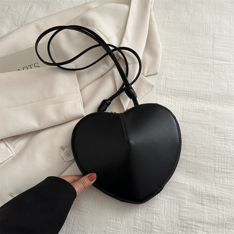 Heart-Shaped Crossbody Bag - DippedShop Wholesale - #7411