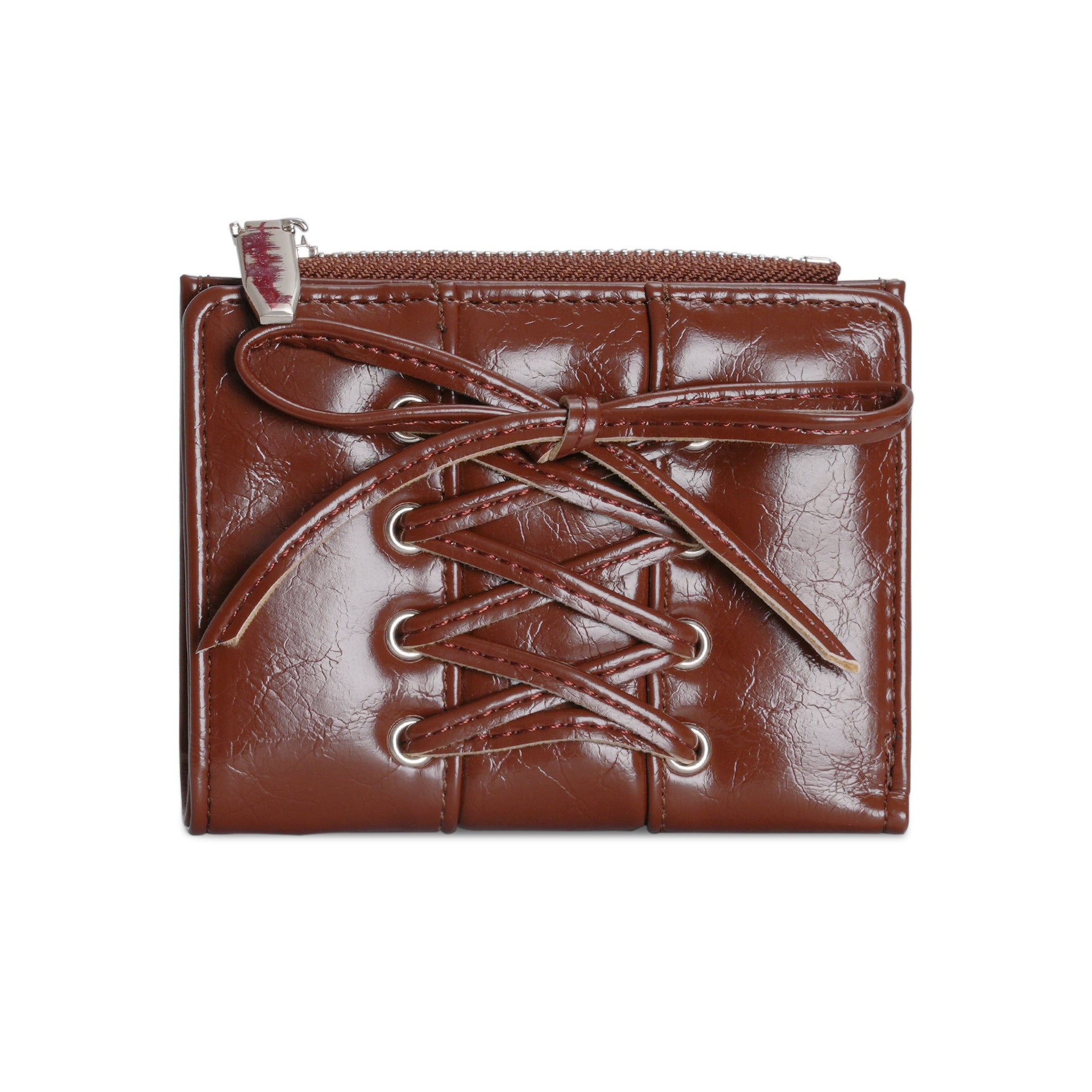 Stylish Bow-Tied PU Coin Purse Wallet 6S10BWB123