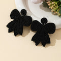 Beaded Bowknot Pendant Earrings - DippedShop Wholesale - #7155