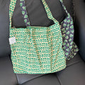 Fresh Tulip Print Canvas Crossbody Bag MK2BLW6W10BBG589