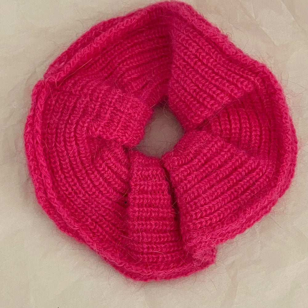 Stylish Solid Color Knit Ruffled Hair Scrunchies MK2BW6W6HSR59