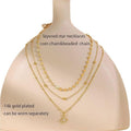 3 Pcs Simple Starburst Layered Chain Necklace 6W6JNC402L