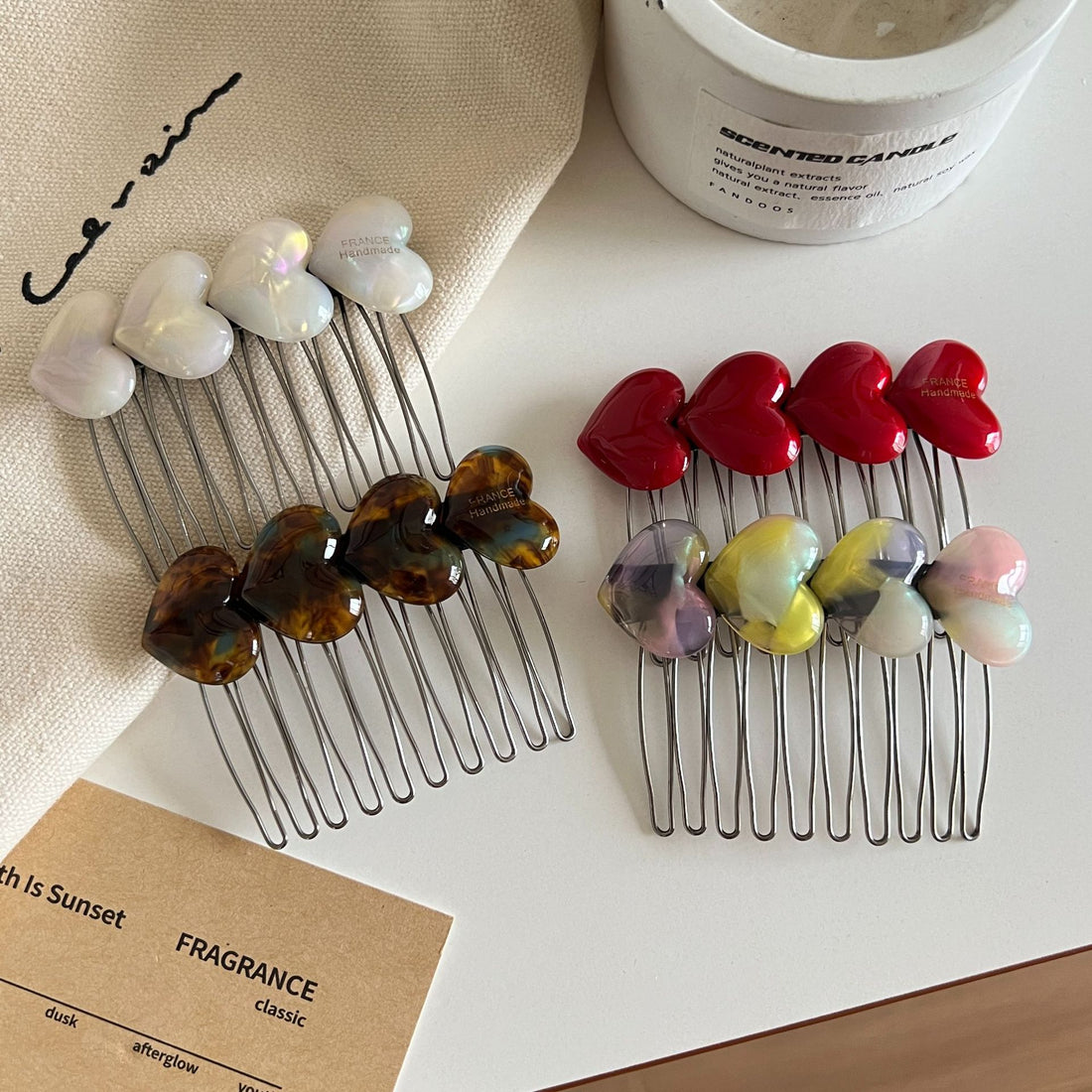 Heart-shaped Hair Comb Clip MK2MBEP6W6HPN13