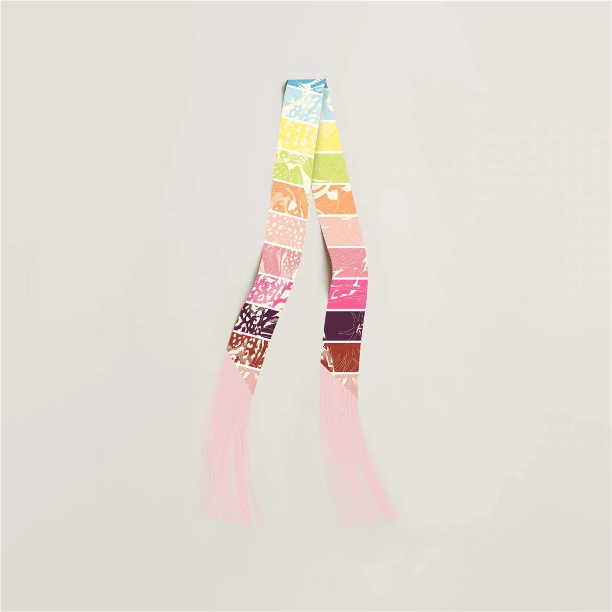 Tassel Silk Scarf - DippedShop Wholesale - #3363