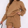 Solid Sweatshirt Short Set - DippedShop Wholesale - #5731