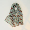 Chic Color Block Polka Dots Silk Scarf 6W6NSI256