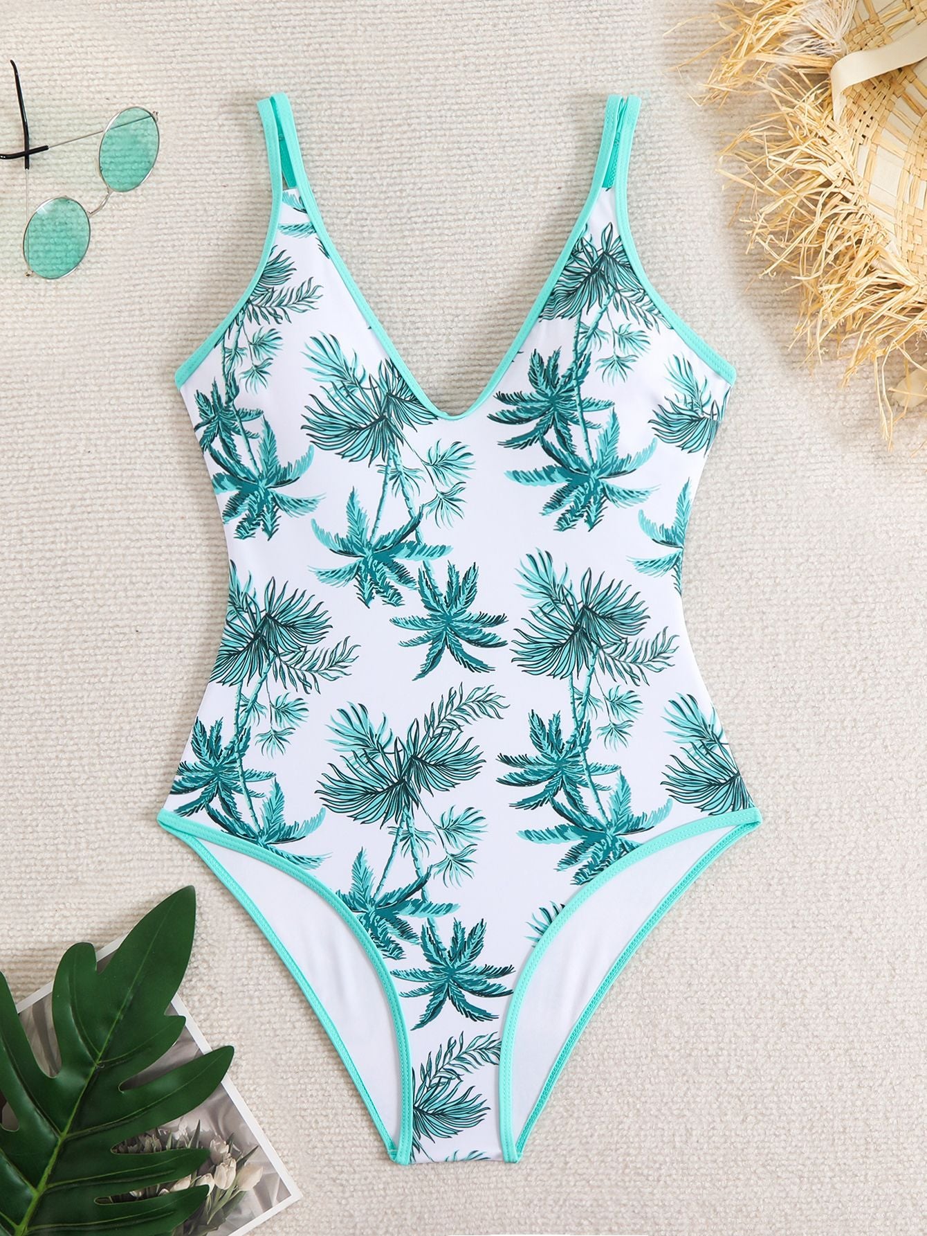 Sexy Floral One-Piece Swimsuit - DippedShop Wholesale - #8771