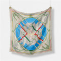 Fashion Abstract Print Versatile Square Silk Scarf 8BW6NSI14