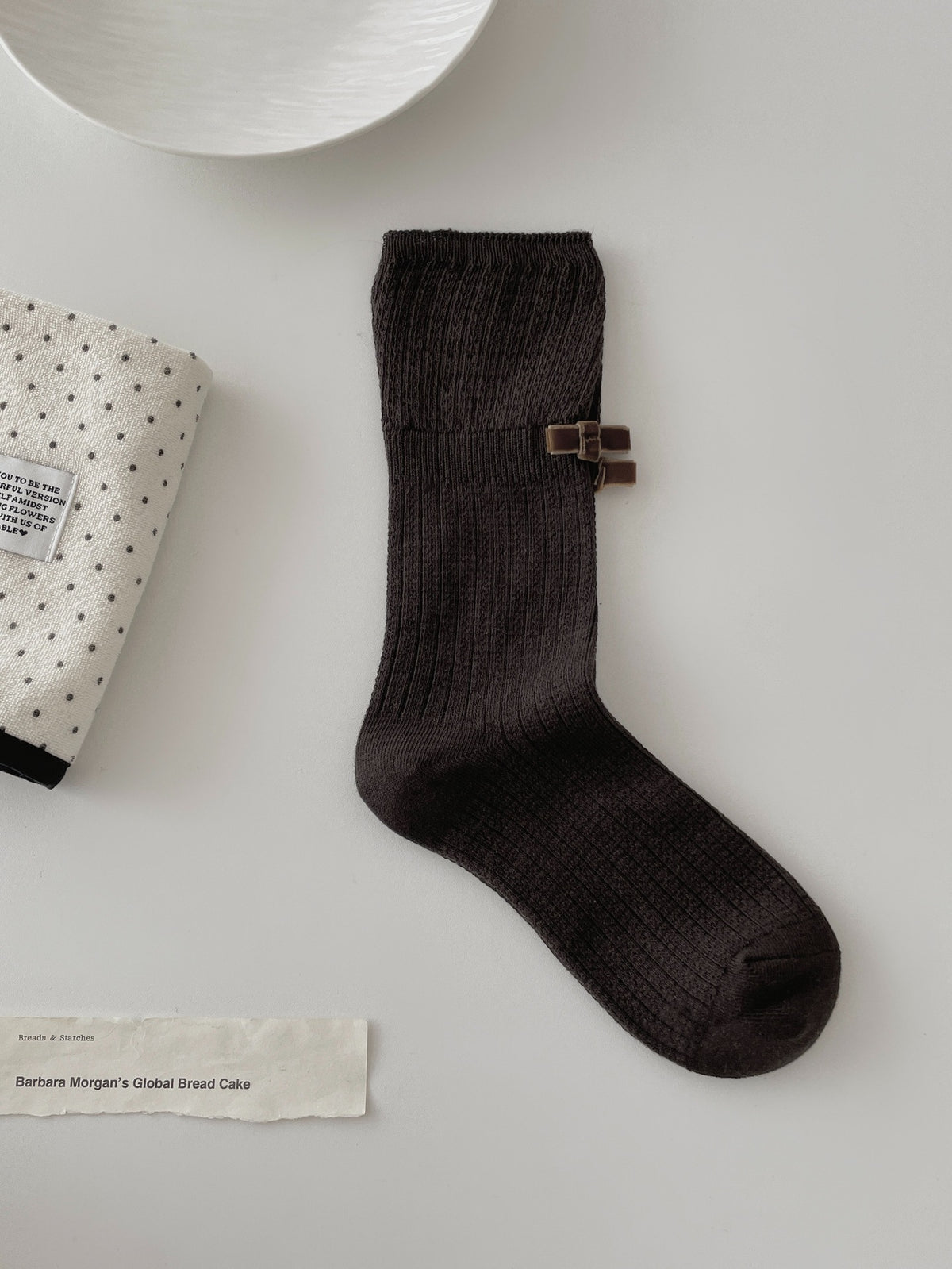 Bowknot Cotton Crew Socks - DippedShop Wholesale - #0195
