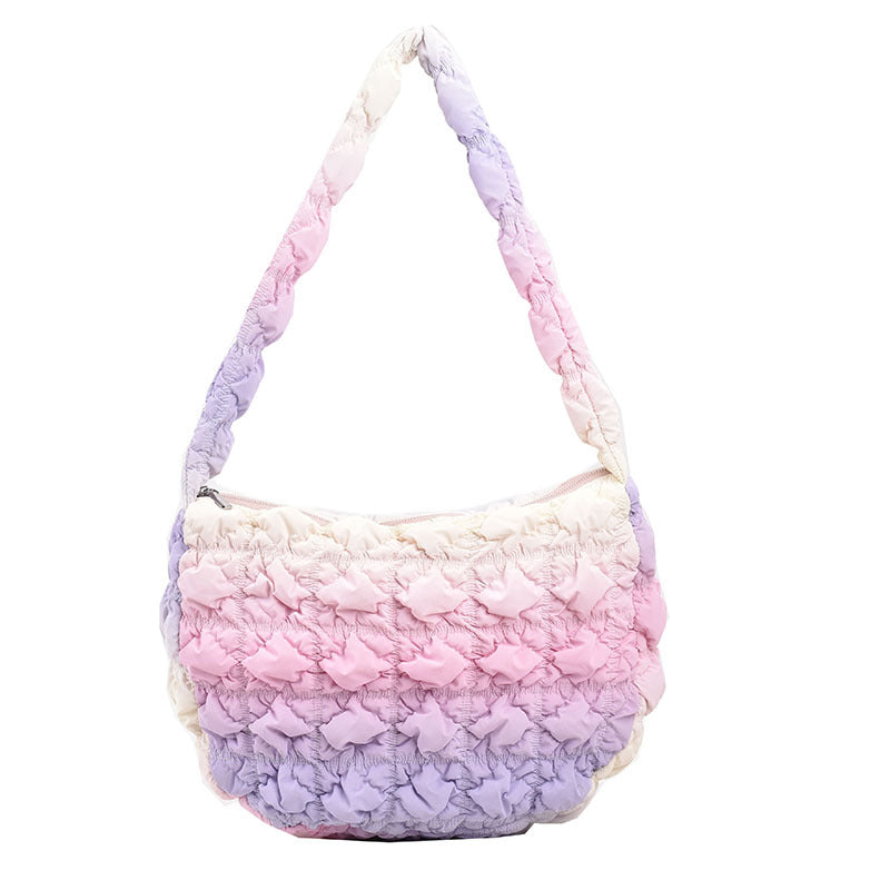 Rainbow Cloud Bag Puffer Simple Shoulder Bag DP5165