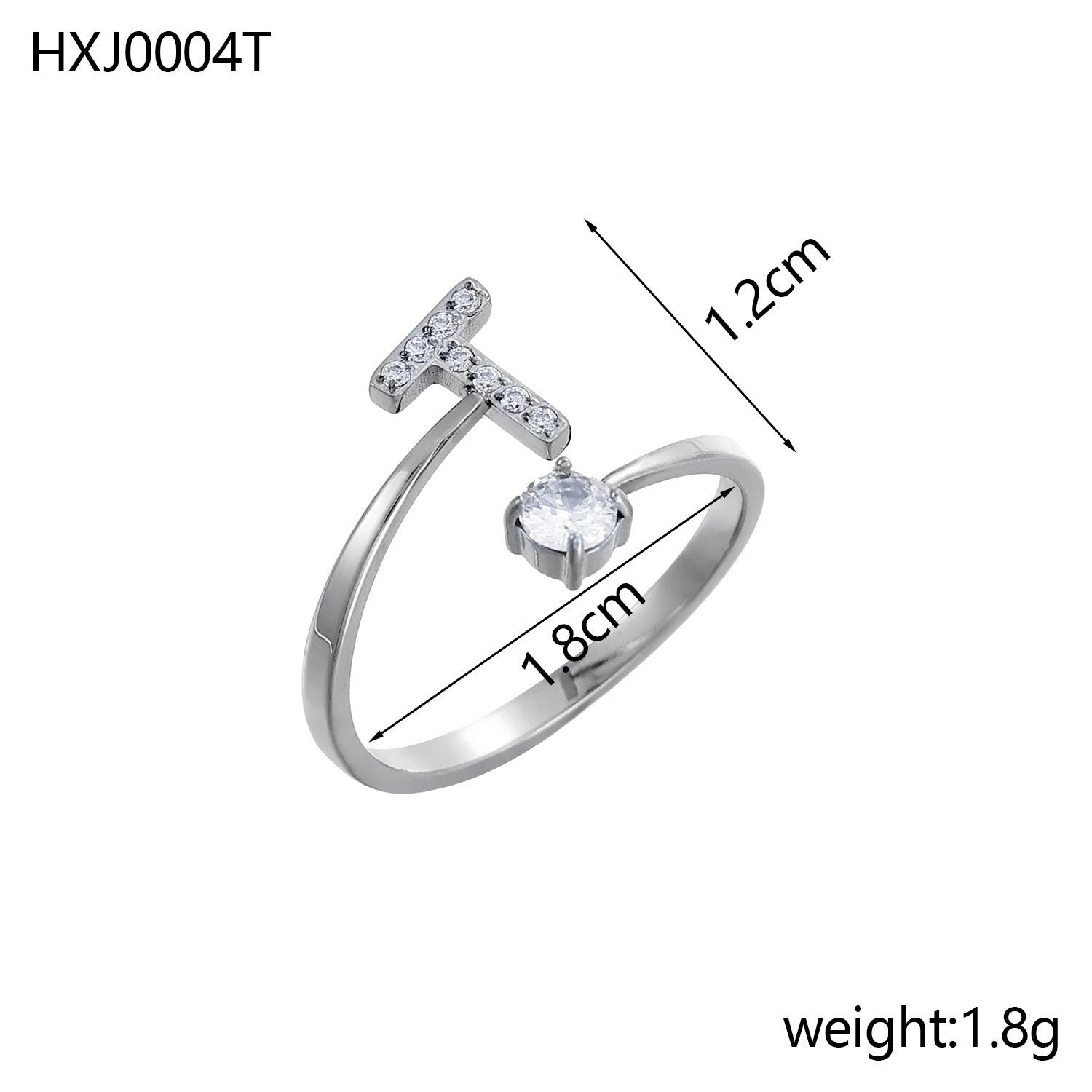 Simple Gold Plated Rhinestone - DippedShop Wholesale - #3235