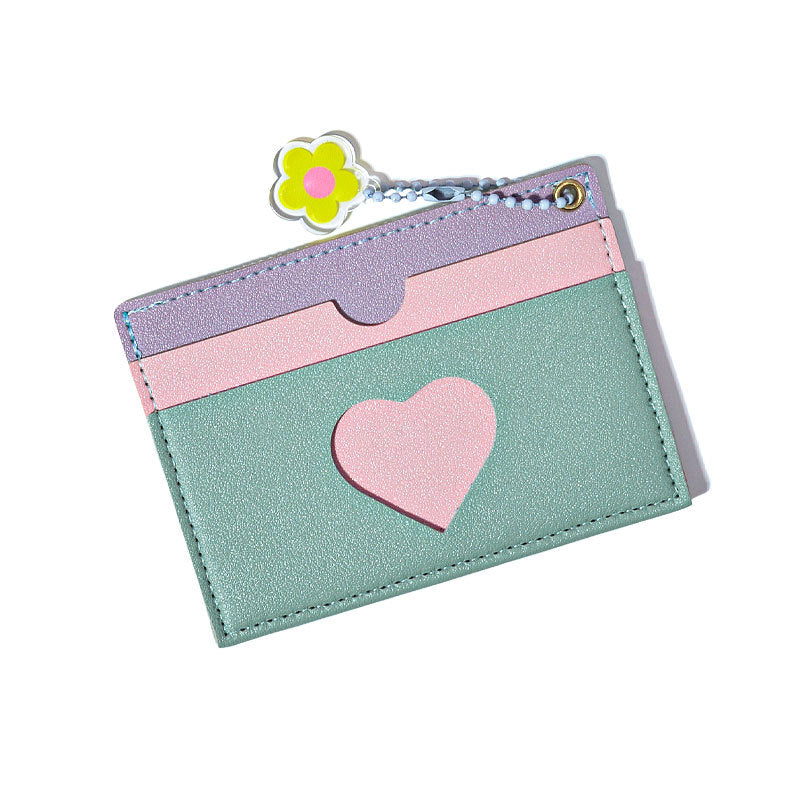 Chic Color Block Heart Shape Coin Purse 6S10BWB126