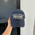 Minimalist Flower Embroidery Versatile Baseball Cap MK2BW6W6HAT88