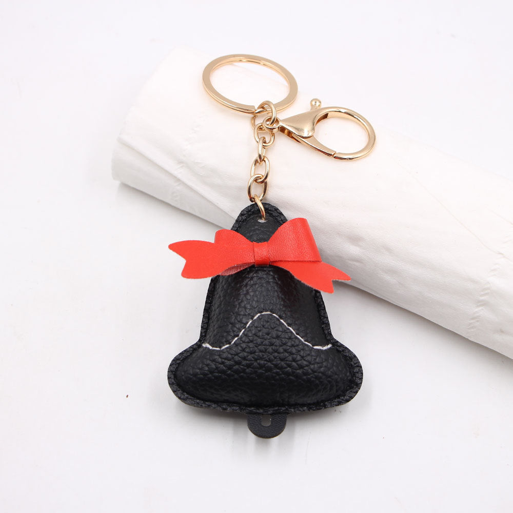 Cute 3D Leather Bell Keychain Bag Charm 6W10BBC704