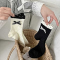 Cute Polka Dot Bow Knot Slouchy Socks 6W8FSO673