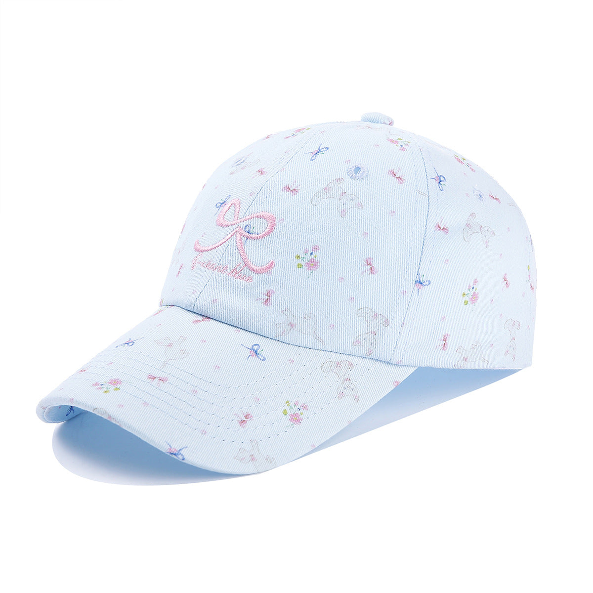 Floral Bow Baseball Cap - DippedShop Wholesale - #5939