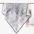 Floral Silk Square Scarf - DippedShop Wholesale - #1779