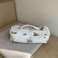 Simple Floral Large Capacity Portable Cosmetic Bag 6S10BOB1030