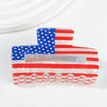 USA Independence Day Flag Hair Clip 8AS6HCP67T