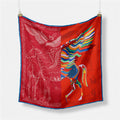 Abstract Silk Square Scarf - DippedShop Wholesale - #2659