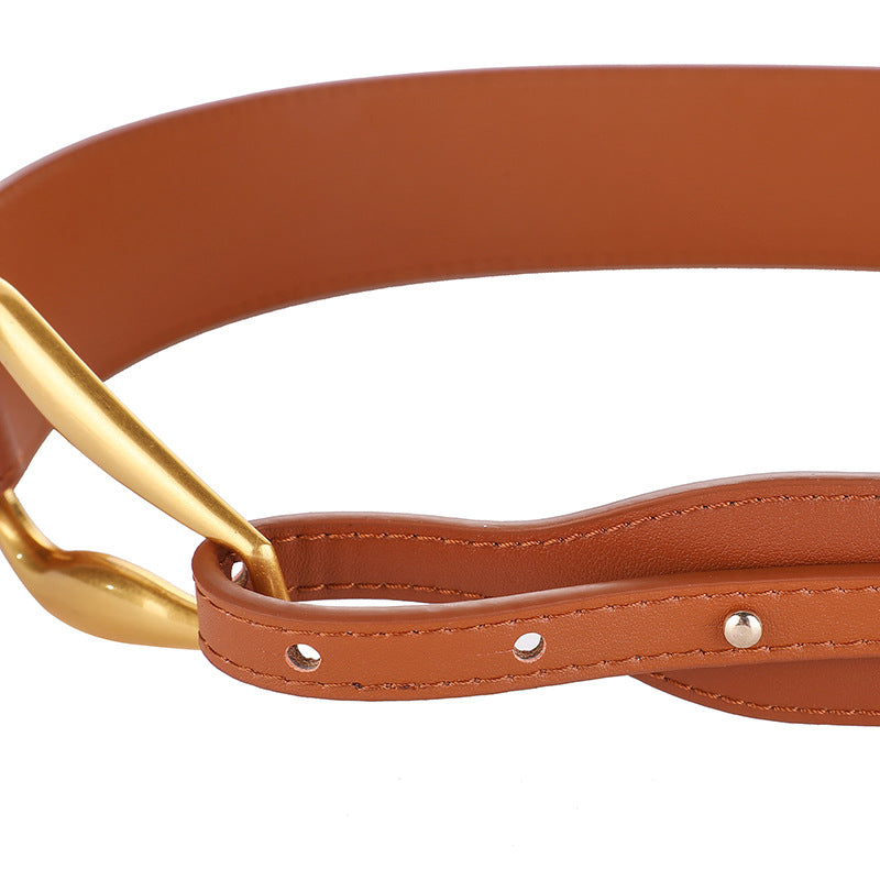 Trendy Uniuqe Buckle Jeans Belt Leather Belt 6W6JBT176