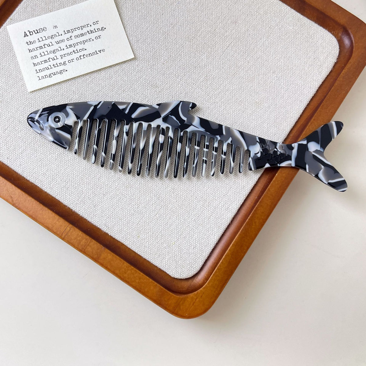 Acetate Bear Hair Combs - DippedShop Wholesale - #2451