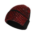 Sparkly Rhinestone Solid Color Knit Beanie Hat 6W6HAT655
