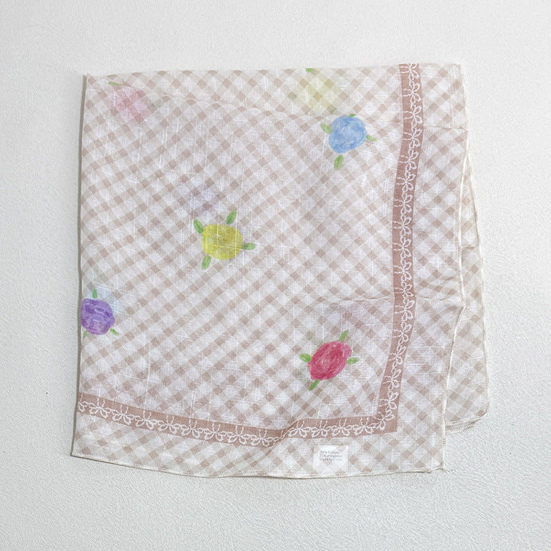 Floral Silk Scarf - DippedShop Wholesale - #0083
