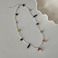 Shell Pendant Beaded Choker Necklace - DippedShop Wholesale - #1011