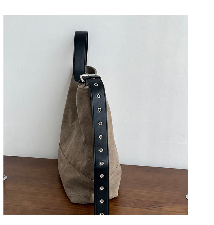 Large Canvas Shoulder Bags - DippedShop Wholesale - #5299