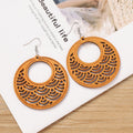Wooden Butterfly Dangle Earrings - DippedShop Wholesale - #2867